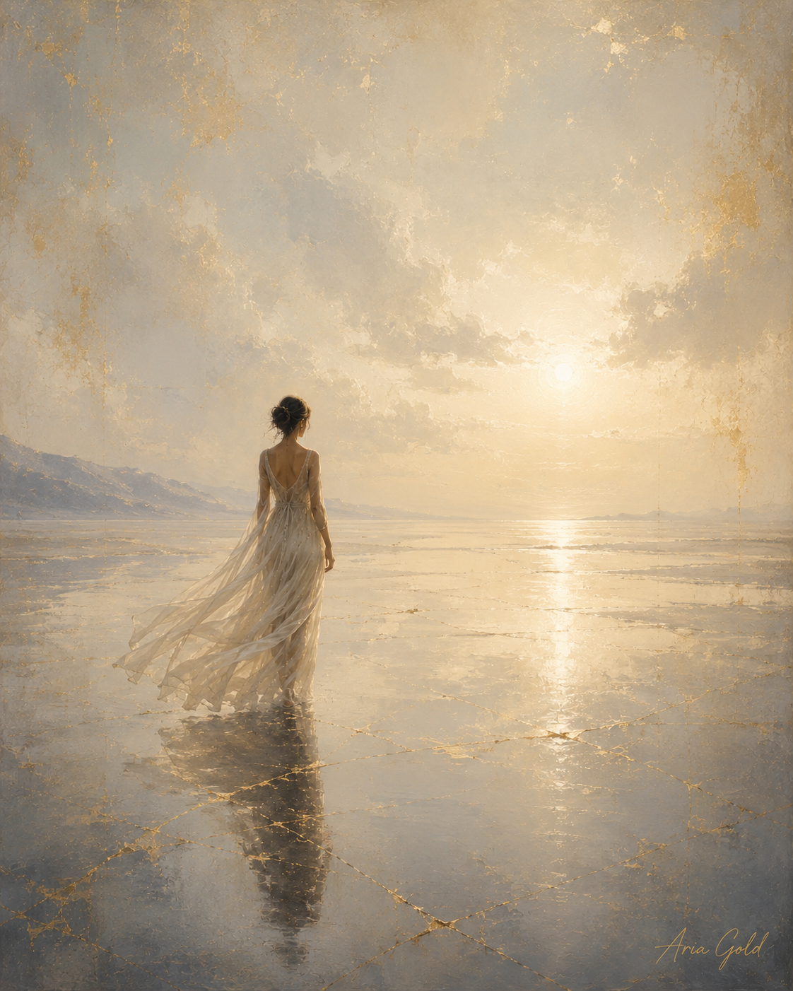 Begin Again — Aria Gold Gallery painting