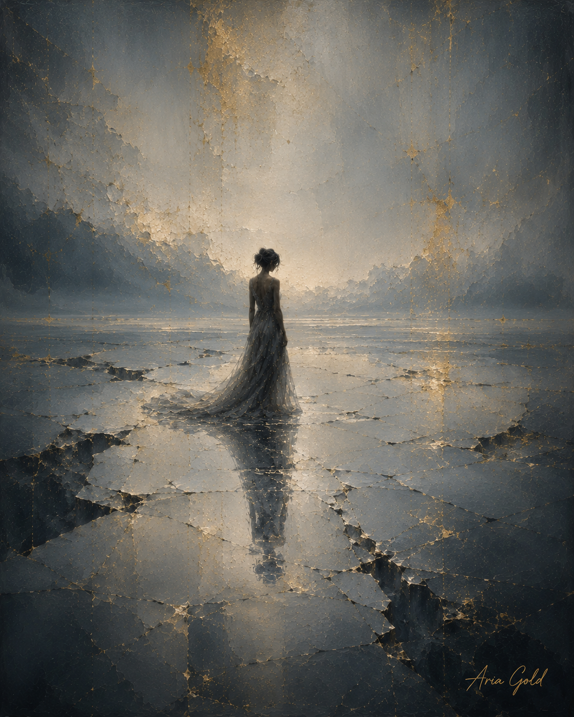 After the Impact — Aria Gold Gallery painting