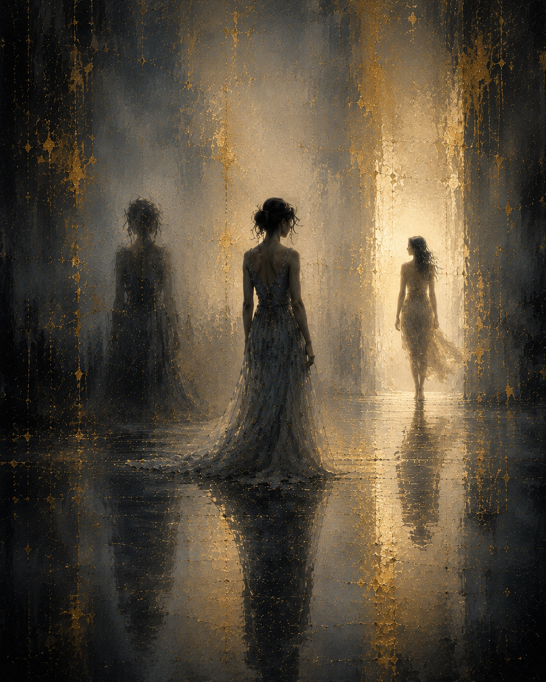 The Third Silhouette — Aria Gold Gallery painting