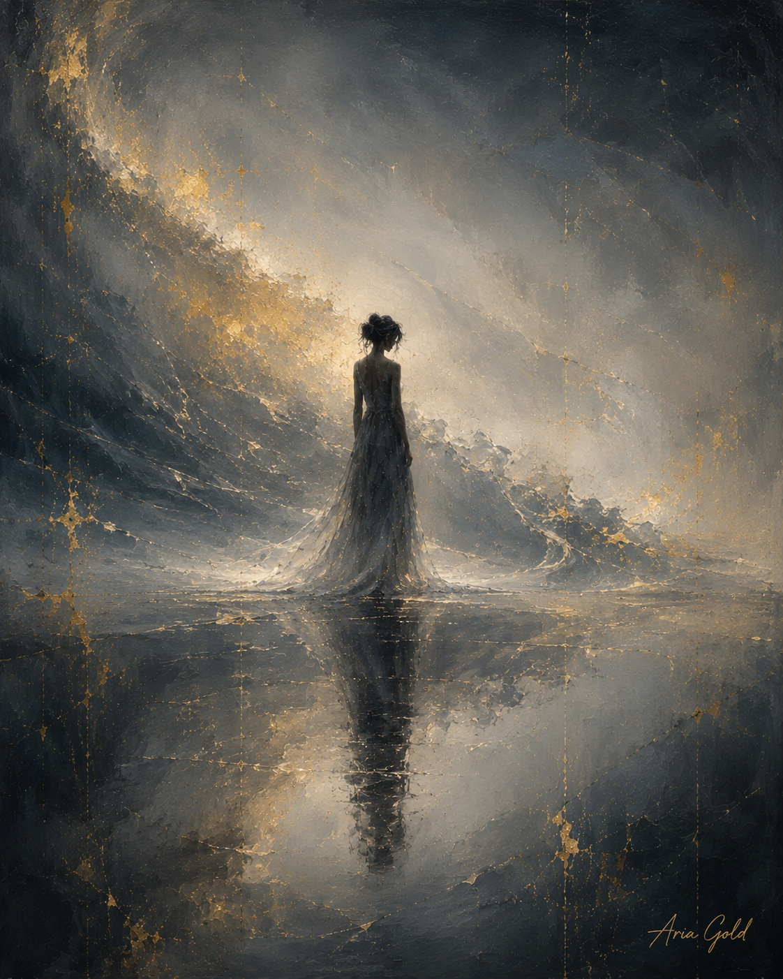 Internal Weather — Aria Gold Gallery painting